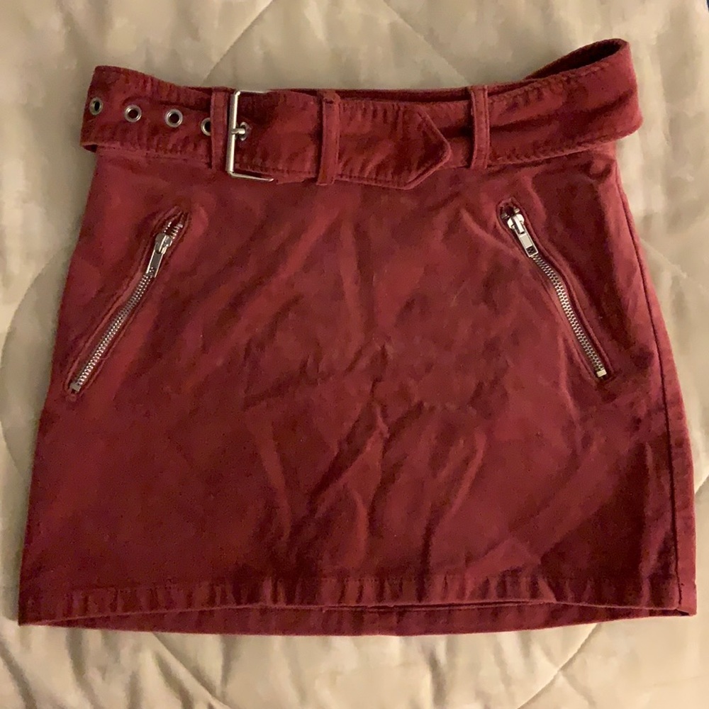 Red skirt